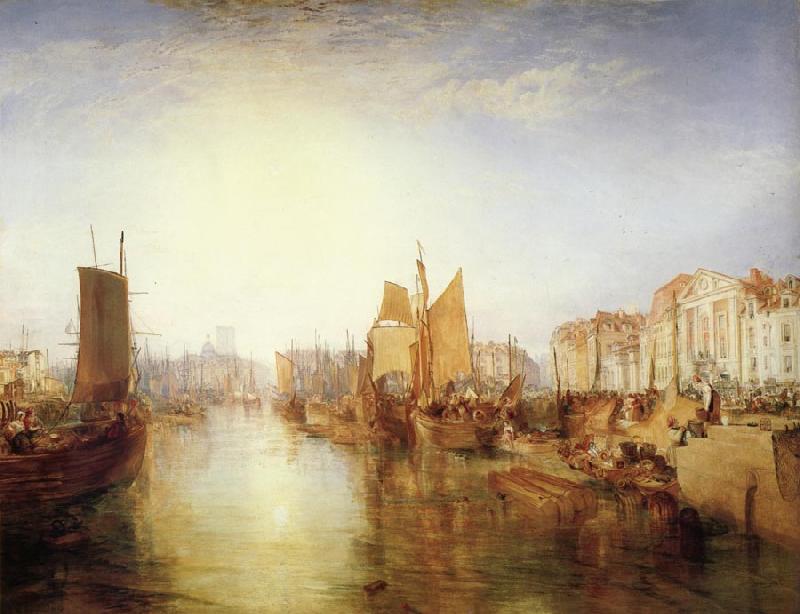 Joseph Mallord William Turner The harbor of dieppe France oil painting art